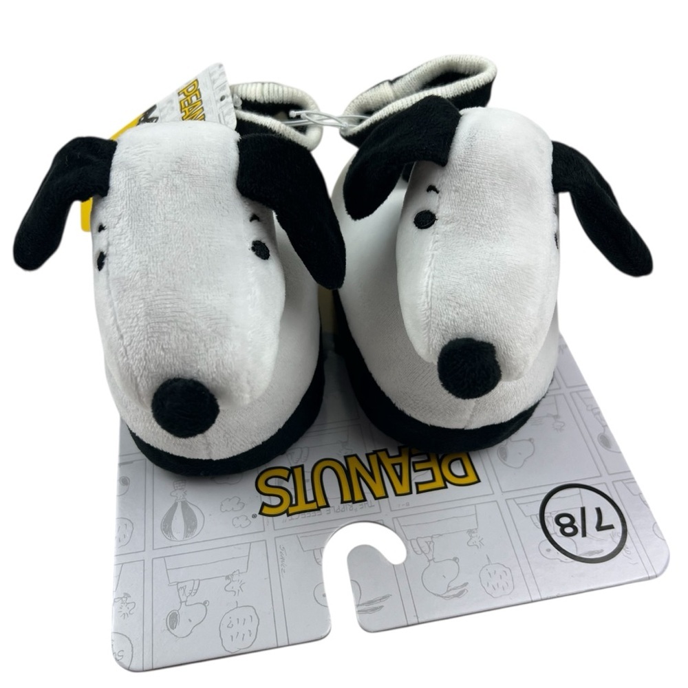 Peanuts Snoopy 3D Plush Slippers Toddler Size 7/8
